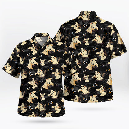 Mimikyu Dark Ghost Pattern Pokemon Hawaiian Shirt | Tropi Hawaiian Shirts Store