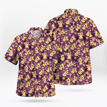 Mimikyu Hawaiian Shirt – Spooky-Cute Tropical Style - Tropi Hawaiian Shirts