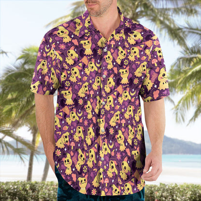 Mimikyu Hawaiian Shirt – Spooky-Cute Tropical Style - Tropi Hawaiian Shirts