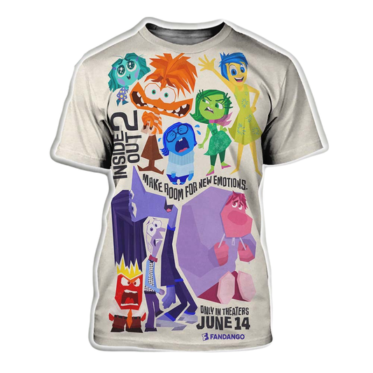 Inside Out T-Shirt Disney Make Room For The New Emotions T-Shirt Colorful Unisex - Trendy Gift For Men & Women
