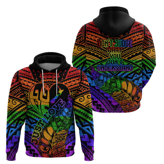 Lgbt Hoodie Dont Judge What You Dont Understand Hoodie Colorful Unisex - Cozy Hoodie For Cold Weather