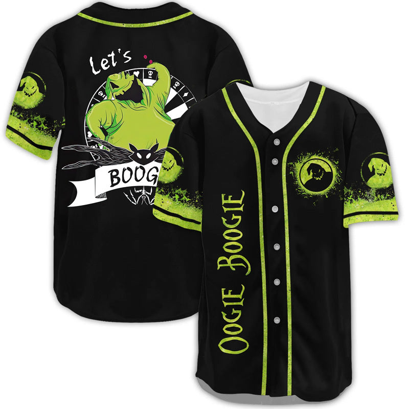 Tnbc Baseball Jersey Let's Boogie Jersey Shirt Black Green Unisex Adult