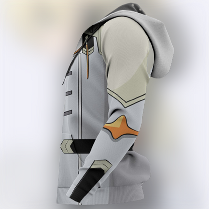  Darling In The Franxx Hoodie Darling In The Franxx Nine Alpha Suit Costume White Hoodie Anime Hoodie Adult