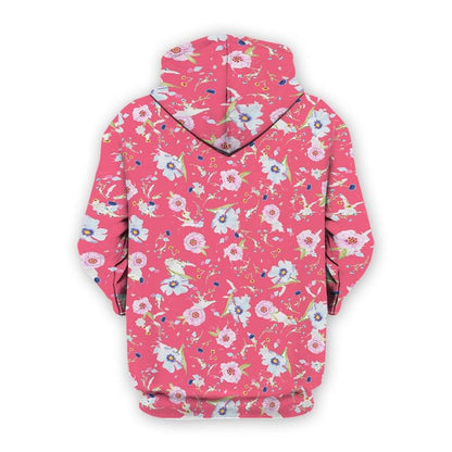  Demon Slayer Hoodie Nezuko Kamado Floral Pink Hoodie Kimetsu No Yaiba Hoodie Demon Slayer Apparel