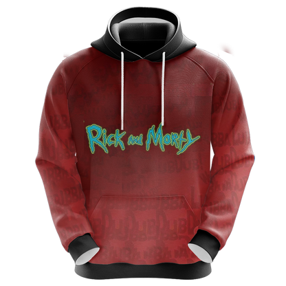  Rick And Morty Hoodie Rick And Morty Ugly Fingers Red Hoodie Apparel For Fan  