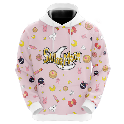 Sailor Moon Hoodie Usagi Tsukino Sailor Moon Items Cute Pink Hoodie   Anime Hoodie