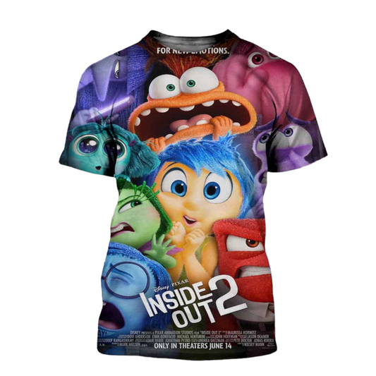 Inside Out T-Shirt All Emotions In Frame T-Shirt Colorful Unisex - Trendy Gift For Men & Women