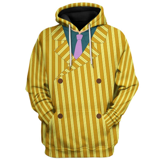 One Piece Hoodie One Piece Admiral Kizaru Costume T-Shirt Yellow Unisex - Trendy Gift For Men & Women