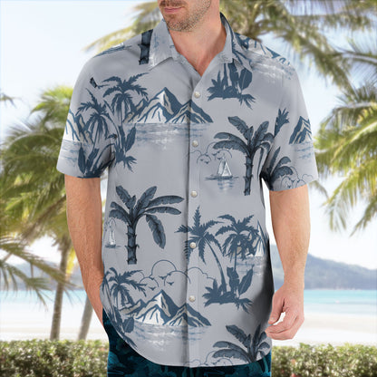 Out Of Time Matt Lee Whitlock Grey Hawaiian Shirt - Tropi Hawaiian Shirts