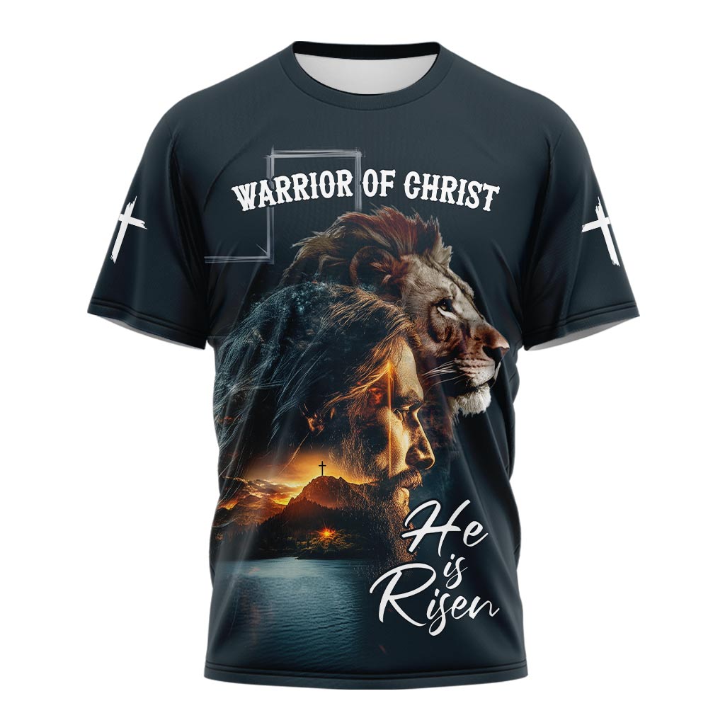 Warrior of Christ He is Risen 3D TShirt