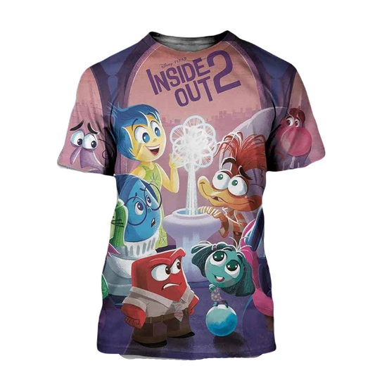 Inside Out T-Shirt Disney Inside Out 2 All Characters T-Shirt Colorful Unisex - Trendy Gift For Men & Women