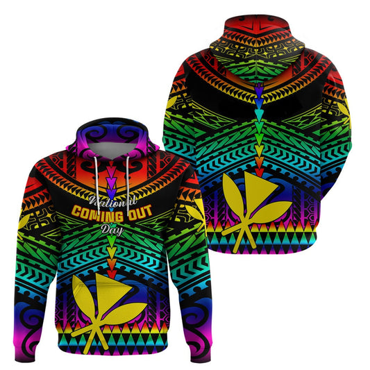 Lgbt Hoodie National Coming Out Day Hoodie Colorful Unisex - Cozy Hoodie For Cold Weather