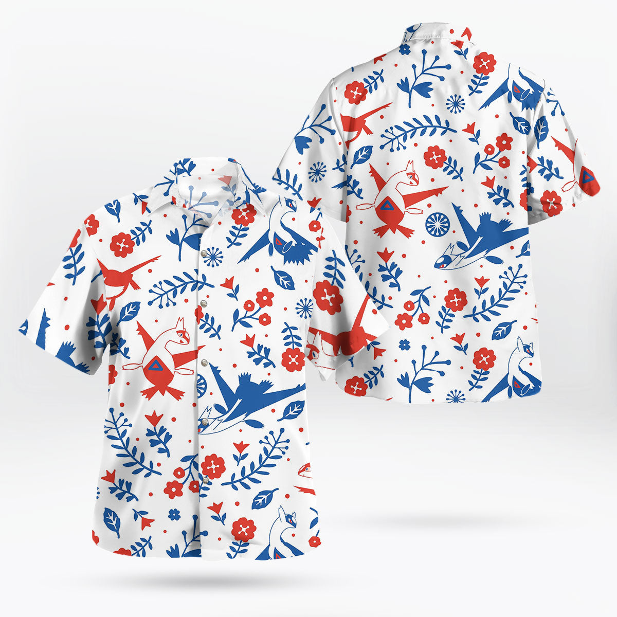 Pokemon Aloha Latias Latios Hawaiian Shirt