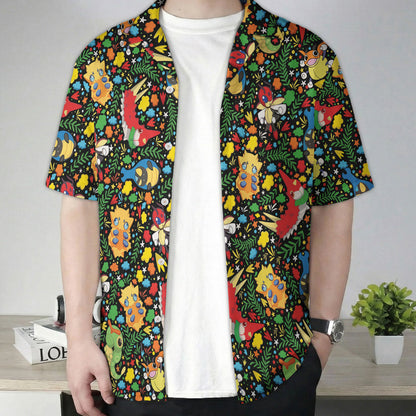 Pokémon Bug Type Tropical Pattern Hawaiian Shirt - Tropi Hawaiian Shirts
