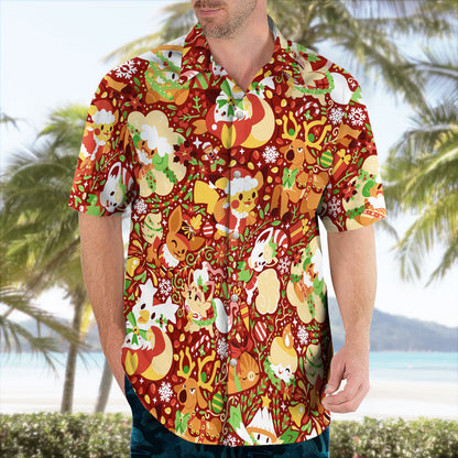 Pokemon Christmas Hawaiian Shirt – Festive Tropical Style - Tropi Hawaiian Shirts