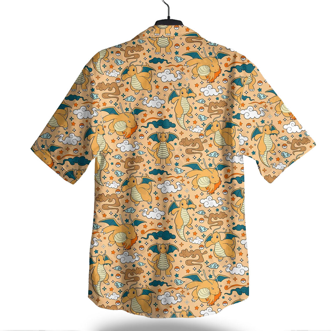 Pokemon Dragonite Aloha Pattern Hawaiian Shirt