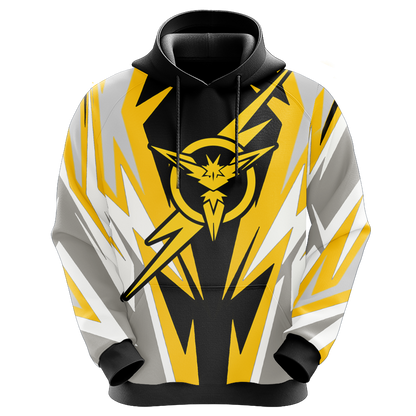 Pokemon Hoodie Pokemon House Instinct Graphic Hoodie Yellow White Unisex - Cozy Hoodie For Cold Weather