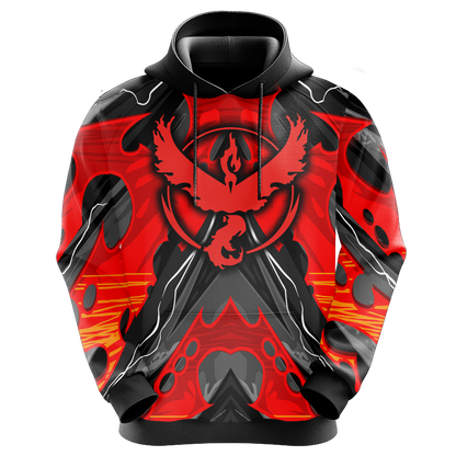 Pokemon Hoodie Pokemon House Vailor Graphic Hoodie Red Black Unisex - Cozy Hoodie For Cold Weather