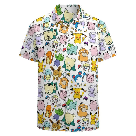 Pokemon Mini Characters Hawaiian Shirt - Tropi Hawaiian Shirts