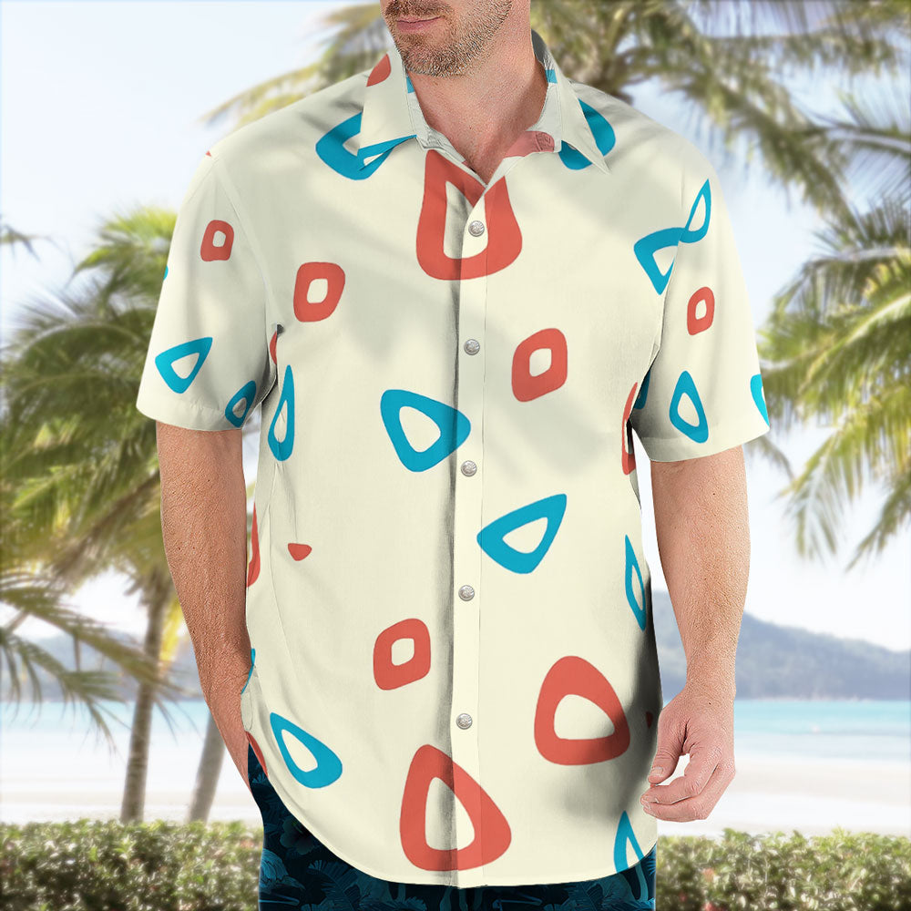 Pokemon Togepi Pattern Button Up Hawaiian Shirt - Tropi Hawaiian Shirts