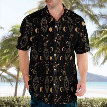 Pokémon Umbreon Moon Phase Tropical Hawaiian Shirt