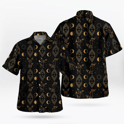 Pokémon Umbreon Moon Phase Tropical Hawaiian Shirt