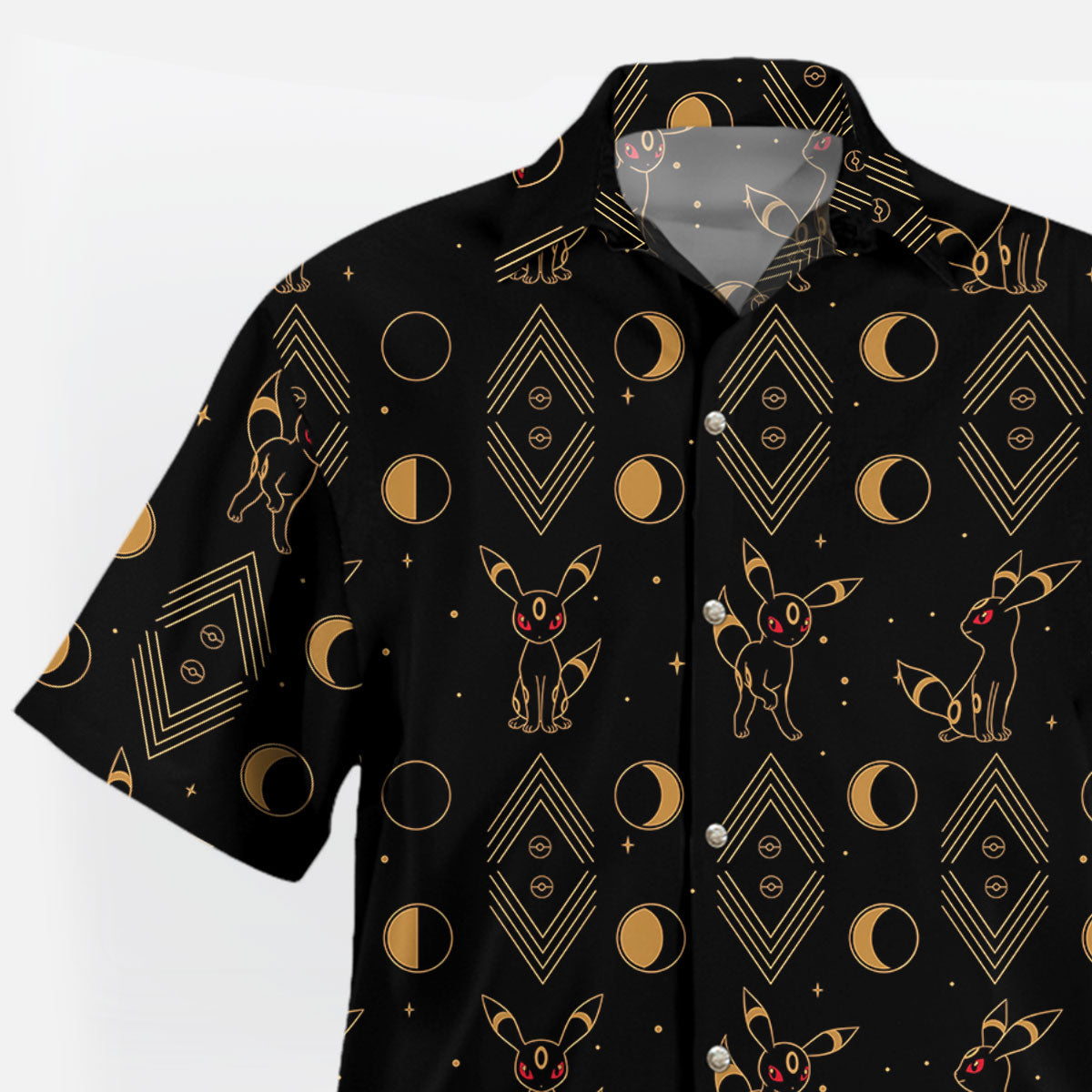 Pokémon Umbreon Moon Phase Tropical Hawaiian Shirt
