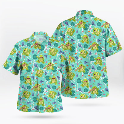 Politoed and Poliwag Pokémon Hawaiian Shirt | Tropi Hawaiian Shirts Store