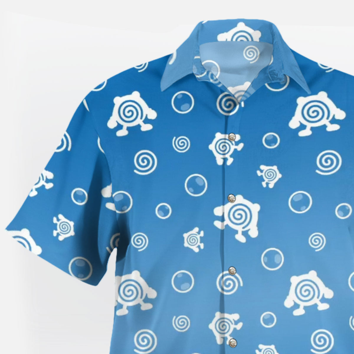 Poliwhirl Spiral Bubble Pokemon Hawaiian Shirt | Tropi Hawaiian Shirts Store