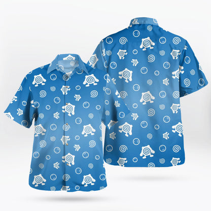 Poliwhirl Spiral Bubble Pokemon Hawaiian Shirt | Tropi Hawaiian Shirts Store