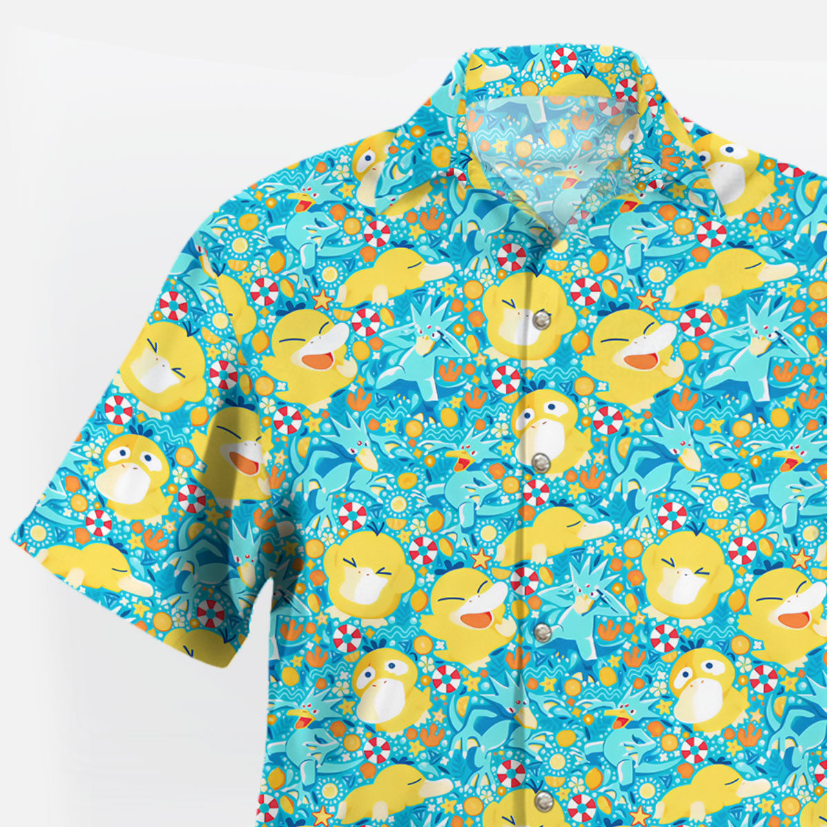 Psyduck & Vaporeon Ocean Adventure Pokémon Hawaiian Shirt