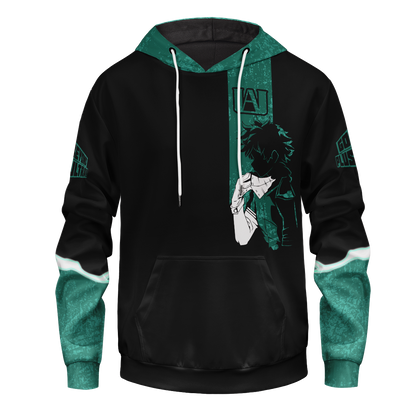  My Hero Academia Hoodie Boku No Hero Academia Apparel Izuku Midoriya Green Black Hoodie  