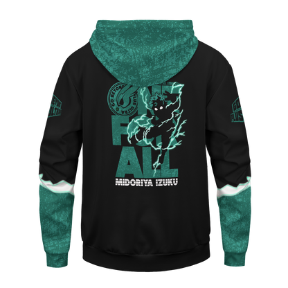  My Hero Academia Hoodie Boku No Hero Academia Apparel Izuku Midoriya Green Black Hoodie  