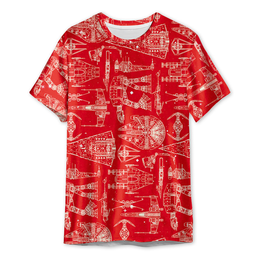 Space Ships Stwa - 3D T-shirt