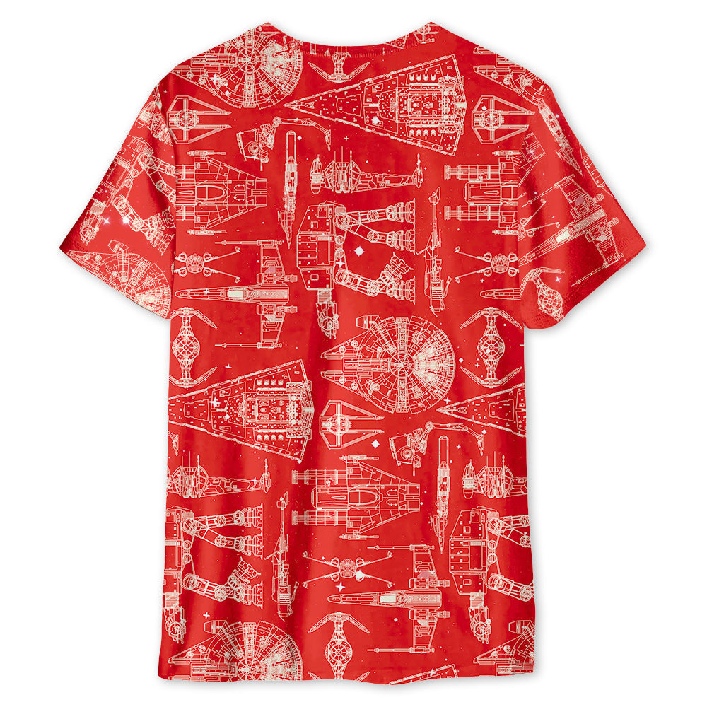 Space Ships Stwa - 3D T-shirt
