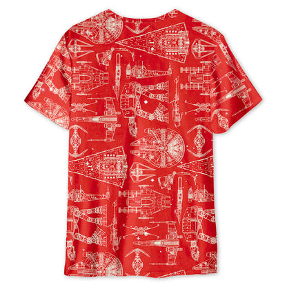 Space Ships Stwa - 3D T-shirt