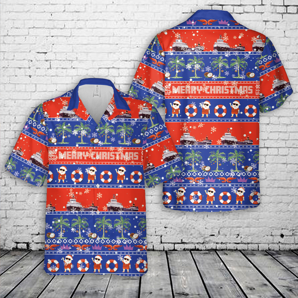 SS Edmund Fitzgerald Christmas Hawaiian Shirt