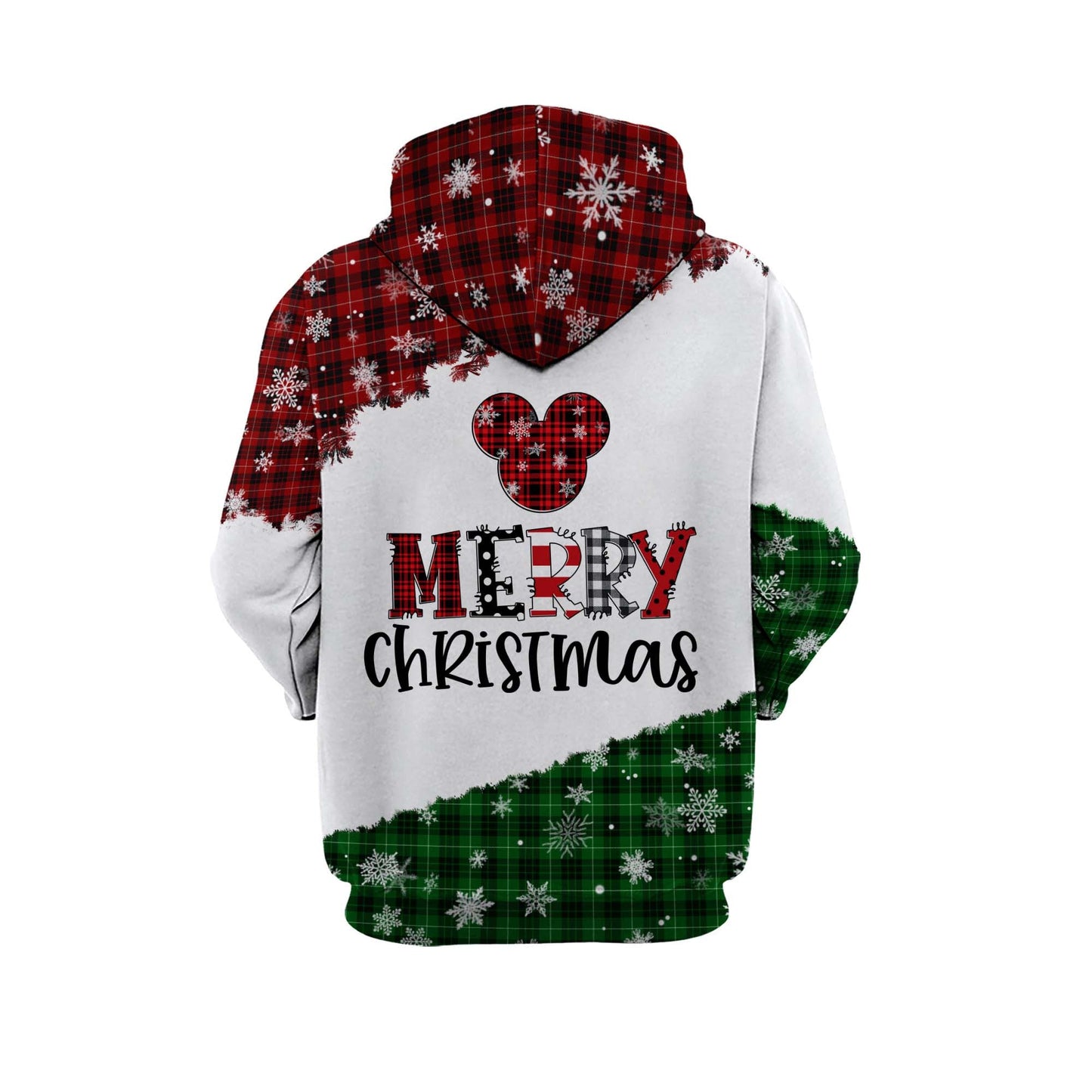 Snow White Hoodie Snow White Merry Christmas Hohoho Hoodie Green Red Unisex - Cozy Hoodie For Cold Weather
