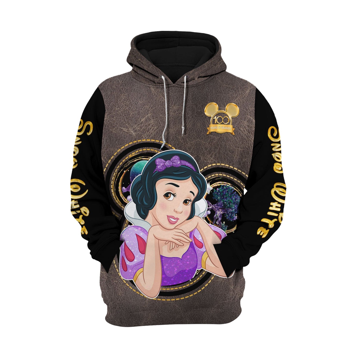 Snow White Hoodie Snow White Leather 100 Years Of Wonder Hoodie Brown Unisex - Cozy Hoodie For Cold Weather