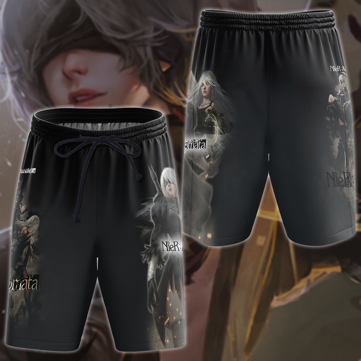 NieR: Automata Video Game 3D All Over Print T-shirt Tank Top Zip Hoodie Pullover Hoodie Hawaiian Shirt Beach Shorts Jogger