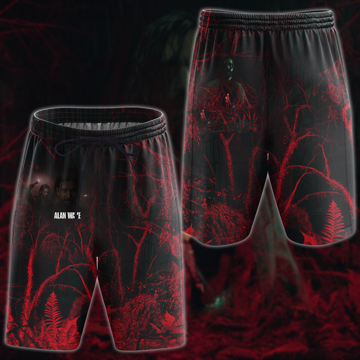 Alan Wake 2 Video Game All Over Printed T-shirt Tank Top Zip Hoodie Pullover Hoodie Hawaiian Shirt Beach Shorts Joggers