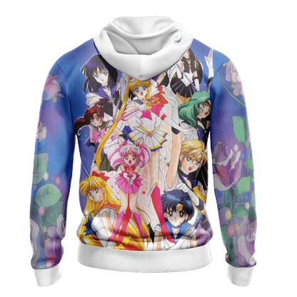 Sailor Moon Hoodie Sailor Moon S Group Graphic Hoodie Colorful Unisex - Cozy Hoodie For Cold Weather