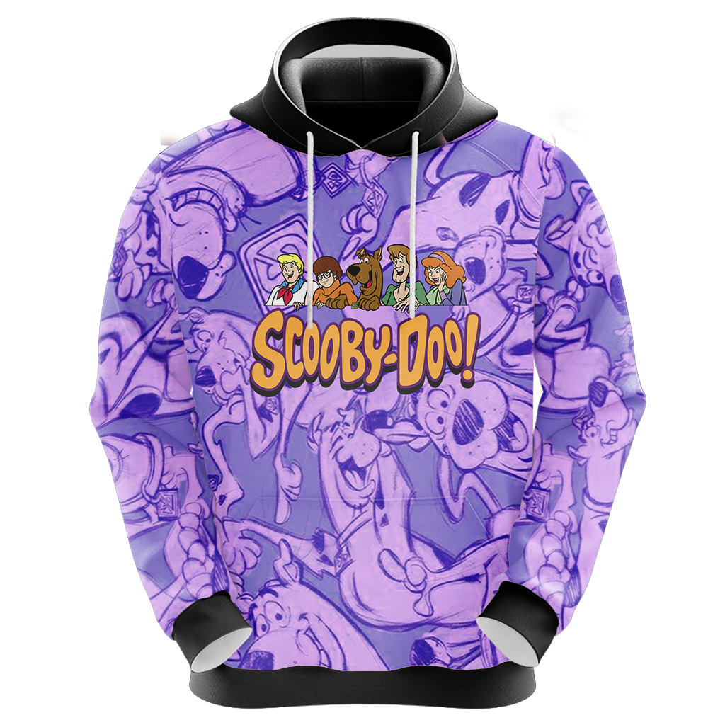 Scooby Doo Hoodie Scooby Doo And Friends Zoink Hoodie Purple Unisex - Cozy Hoodie For Cold Weather