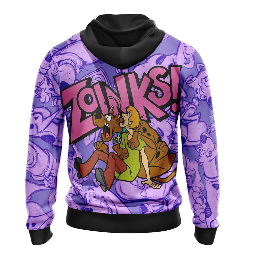 Scooby Doo Hoodie Scooby Doo And Friends Zoink Hoodie Purple Unisex - Cozy Hoodie For Cold Weather