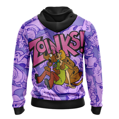 Scooby Doo Hoodie Scooby Doo And Friends Zoink Hoodie Purple Unisex - Cozy Hoodie For Cold Weather
