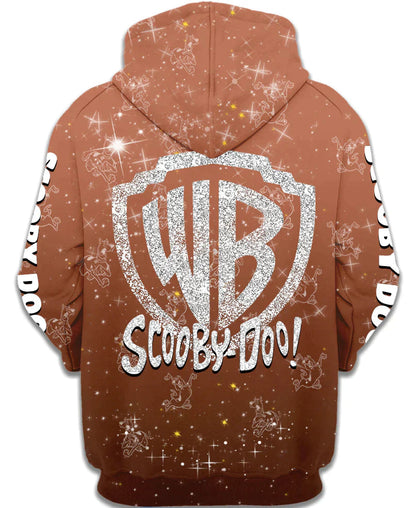 Scooby Doo Hoodie Scoobydoo Character Pattern Hoodie Brown Unisex - Cozy Hoodie For Cold Weather