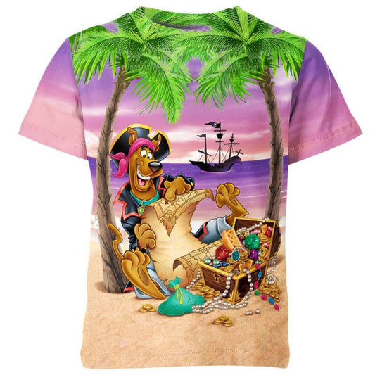 Scooby Doo T-Shirt Captain Scooby Doo Finds Treasure T-Shirt Colorful Unisex - Trendy Gift For Men & Women