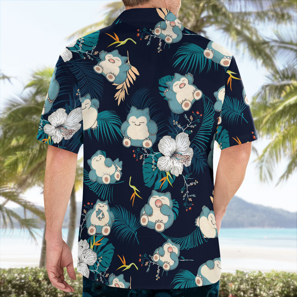 Snorlax Pokemon Hawaiian Shirt Tropical Anime Aloha Shirt - Tropi Hawaiian Shirts