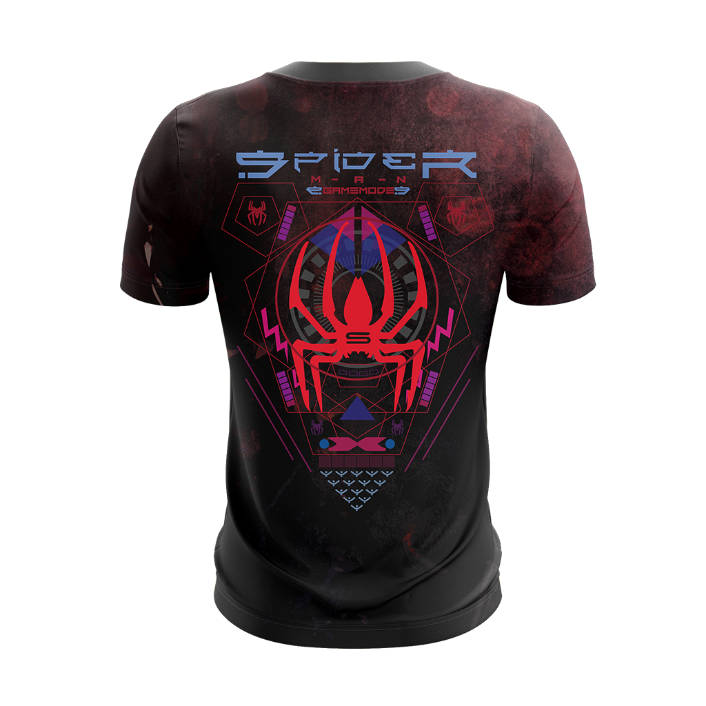 Spiderman T-Shirt Marvel Spiderman Game Mode T-Shirt Black Unisex - Trendy Gift For Men & Women