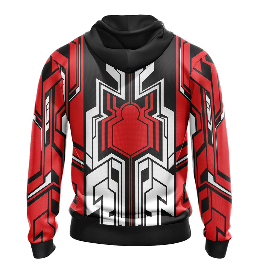 Spiderman Hoodie Marvel Spiderman Homecoming Logo Hoodie Red Black Unisex - Cozy Hoodie For Cold Weather